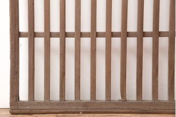 アンティーク建具　昭和初期　古い木の風合いが魅力の荒格子戸1枚(引き戸、建具)(R-045115)