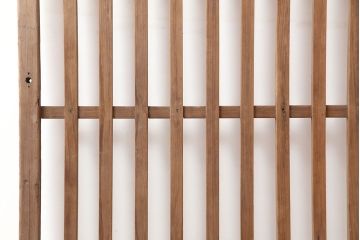 アンティーク建具　昭和初期　古い木の風合いが魅力の荒格子戸1枚(引き戸、建具)(R-045115)