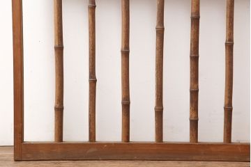 アンティーク建具　昭和中期　和の雰囲気を高める御簾戸1枚(簾戸、簀戸、葭戸、夏障子、夏戸、葦戸)(R-045117)