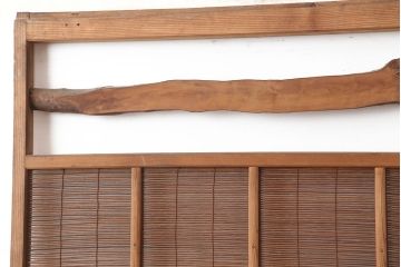 アンティーク建具　昭和中期　和の雰囲気を高める御簾戸1枚(簾戸、簀戸、葭戸、夏障子、夏戸、葦戸)(R-045117)