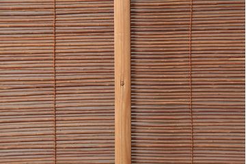 アンティーク建具　昭和中期　和の雰囲気を高める御簾戸1枚(簾戸、簀戸、葭戸、夏障子、夏戸、葦戸)(R-045117)