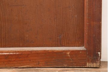 レトロ建具　昭和中期　クリアガラス・ダイヤガラス　懐かしい雰囲気たっぷりのガラス戸1枚(引き戸、建具)(R-045118)