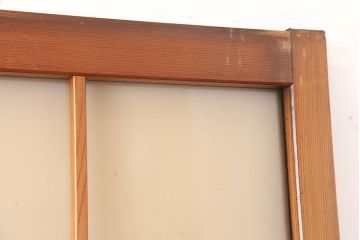 レトロ建具　昭和中期　すりガラス　温かみのある雰囲気が素敵なガラス戸3枚セット(引き戸、建具)(R-045119)