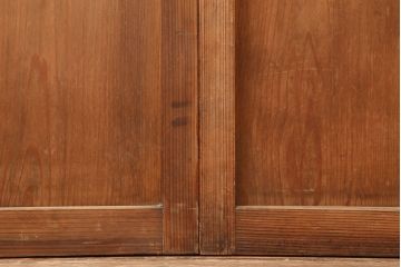 レトロ建具　昭和中期　すりガラス　温かみのある雰囲気が素敵なガラス戸3枚セット(引き戸、建具)(R-045119)