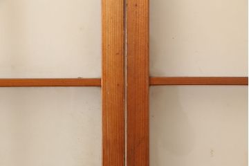 レトロ建具　昭和中期　すりガラス　温かみのある雰囲気が素敵なガラス戸3枚セット(引き戸、建具)(R-045119)