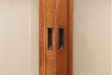 レトロ建具　昭和中期　すりガラス　温かみのある雰囲気が素敵なガラス戸3枚セット(引き戸、建具)(R-045119)
