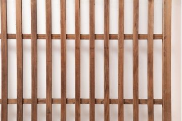 アンティーク建具　昭和初期　古い木の味わいが魅力の荒格子戸1枚(引き戸、建具)(R-045120)