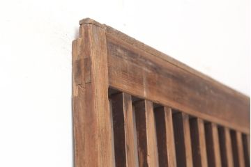 アンティーク建具　昭和初期　古い木の味わいが魅力の荒格子戸1枚(引き戸、建具)(R-045120)