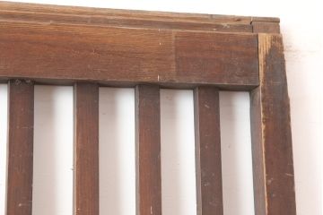 アンティーク建具　昭和初期　古い木の味わいが魅力の荒格子戸1枚(引き戸、建具)(R-045120)