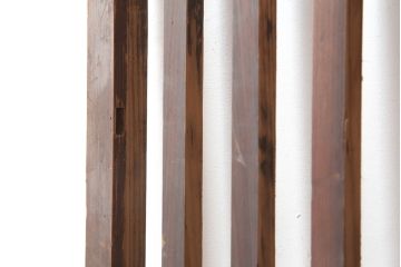 アンティーク建具　昭和初期　古い木の味わいが魅力の荒格子戸1枚(引き戸、建具)(R-045120)