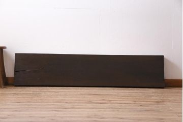 アンティーク雑貨　昭和初期　DIY素材におすすめな味のある朴の木一枚板(古材、材料)(R-045138)