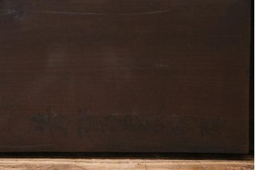アンティーク雑貨　昭和初期　DIY素材におすすめな味のある朴の木一枚板(古材、材料)(R-045138)