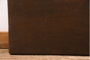 アンティーク雑貨　明治大正期　使いこまれた風合いが魅力の味カツラ材一枚板(古材、DIY素材、材料)(R-045140)