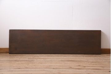 アンティーク雑貨　明治大正期　使いこまれた風合いが魅力の味カツラ材一枚板(古材、DIY素材、材料)(R-045140)