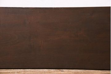 アンティーク雑貨　明治大正期　使いこまれた風合いが魅力の味カツラ材一枚板(古材、DIY素材、材料)(R-045140)