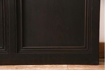 アンティーク建具　昭和初期　当店オリジナルガラス・花菱模様　大正ロマン香るガラス戸2枚セット(引き戸、建具)(R-045146)