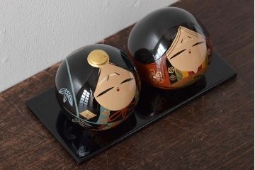 山口県特産　牧野大内塗　雛人形(本金、本うるし製、漆塗)(R-045149)