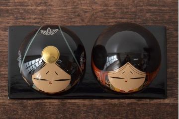 山口県特産　牧野大内塗　雛人形(本金、本うるし製、漆塗)(R-045149)