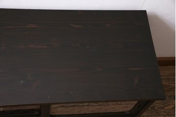 アンティーク家具　和製　昭和中期　古箪笥リメイク　レーザー組子入り　七宝文様　レトロモダンな脚付き箪笥ローボード(時代箪笥、収納棚、戸棚)(R-045175)