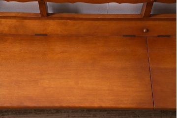 中古　横浜ダニエル(daniel)　A-532　3人掛け　木の温もりを感じるベンチロングチェア(ベンチ、ダイニングチェア、板座、長椅子)(定価約45万円)(R-045177)