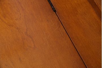 中古　横浜ダニエル(daniel)　A-532　3人掛け　木の温もりを感じるベンチロングチェア(ベンチ、ダイニングチェア、板座、長椅子)(定価約45万円)(R-045177)