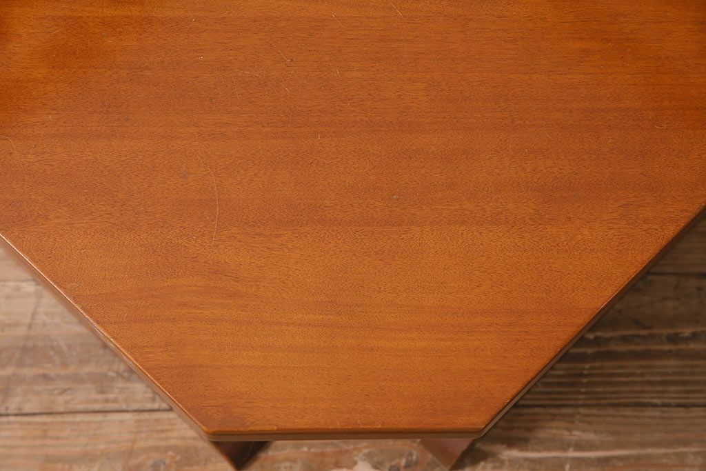 中古 横浜ダニエル(daniel) A-534 木の温もりを感じるベンチコーナーチェア(ベンチ、ダイニングチェア、板座)(定価約37万円)(R-045179)
