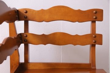 中古　横浜ダニエル(daniel)　A-534　木の温もりを感じるベンチコーナーチェア(ベンチ、ダイニングチェア、板座)(定価約37万円)(R-045179)