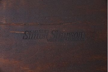 アンティーク雑貨　イギリスアンティーク　マホガニー材　気品漂う木製トレー(中)(サービングトレイ、角盆、お盆)(R-045183)