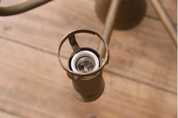 ヴィンテージ照明　アメリカビンテージ　8灯　星型のオブジェがポイントのシャンデリア(天井照明、吊り下げ照明)(R-045187)