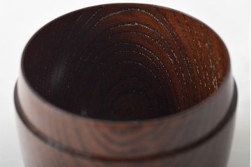 人間国宝　川北良造　神代欅　棗(茶道具)(R-045261)