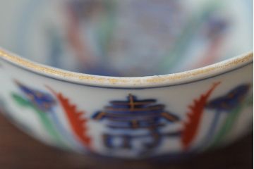 明治〜大正　九谷焼　色絵　茶器セット(急須、湯冷まし、茶碗、湯呑み、和食器)(R-045265)