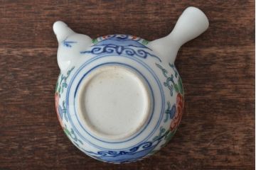 明治〜大正　九谷焼　色絵　茶器セット(急須、湯冷まし、茶碗、湯呑み、和食器)(R-045265)