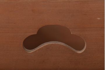 竹に太鼓鋲　珍しい　煙草盆2個セット(収納箱、木箱、小物入れ)(R-045274)