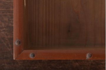 竹に太鼓鋲　珍しい　煙草盆2個セット(収納箱、木箱、小物入れ)(R-045274)