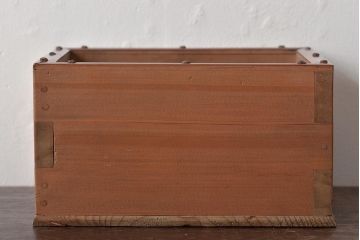 竹に太鼓鋲　珍しい　煙草盆2個セット(収納箱、木箱、小物入れ)(R-045274)
