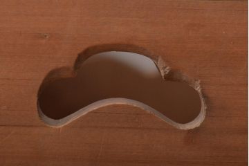 竹に太鼓鋲　珍しい　煙草盆2個セット(収納箱、木箱、小物入れ)(R-045275)