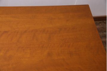 中古　横浜ダニエル(daniel)　A-314　木の温もりを感じるベンチテーブル(ダイニングテーブル、机、4〜6人用)(定価約60万円)(R-045295)