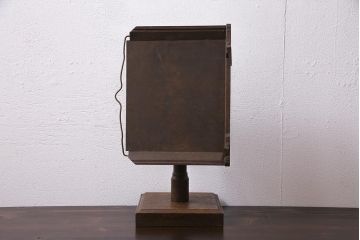 アンティーク雑貨　昭和初期　ナラ材　小振りの木製譜面台(譜面立て、レシピ台、メニュー台、イーゼル)(R-045299)