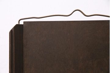 アンティーク雑貨　昭和初期　ナラ材　小振りの木製譜面台(譜面立て、レシピ台、メニュー台、イーゼル)(R-045299)
