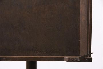 アンティーク雑貨　昭和初期　ナラ材　小振りの木製譜面台(譜面立て、レシピ台、メニュー台、イーゼル)(R-045299)