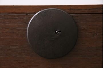 アンティーク家具　大正昭和初期　前面桐材　和の趣漂う箪笥ローボード(時代箪笥、ローチェスト、テレビ台)(R-045301)