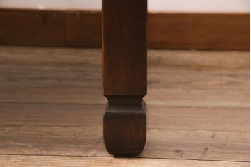 アンティーク家具　大正昭和初期　ケヤキ材　脚の意匠が目を引く座卓(センターテーブル、ローテーブル)(R-045303)
