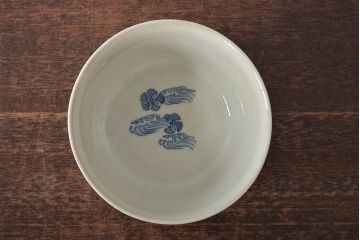 明治〜大正　染付杯洗(深皿、深鉢、盃洗)(R-045315)