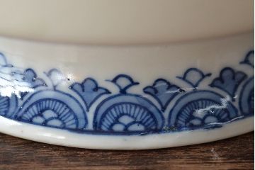 明治〜大正　染付杯洗(深皿、深鉢、盃洗)(R-045315)