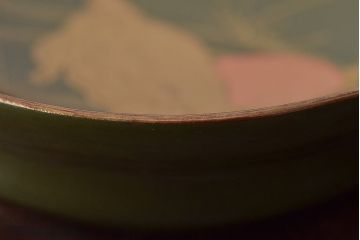 大正〜昭和初期　亀の図　蒔絵　木皿6枚セット(漆器小皿)(R-045316)