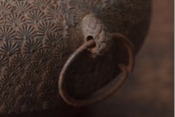 大正〜昭和初期　南部盛岡三巌堂　鉄製銅壺(銅壺湯沸し)(R-045321)