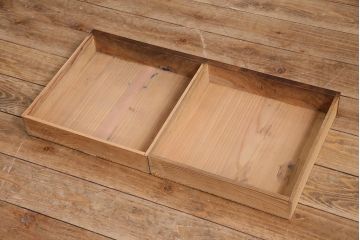 アンティーク家具　和製　大正昭和初期　総ケヤキ材　引き出し付き　品のある佇まいが魅力の文机(ローテーブル、座机)(R-045329)