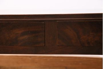 アンティーク家具　和製　大正昭和初期　総ケヤキ材　引き出し付き　品のある佇まいが魅力の文机(ローテーブル、座机)(R-045329)