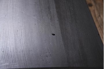 アンティーク家具　和製　明治大正期　ヒノキ材　引き出し付き　洋家具のような引手が目を引く文机(ローテーブル、座机)(R-045330)