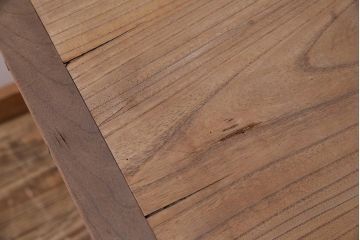 アンティーク家具　昭和初期　ストリップド(剥離)　ケヤキ材・ヒノキ材　折りたたみ式が便利なリーディングデスク(学習机)(R-045341)
